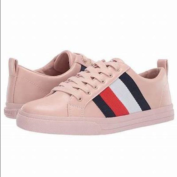 Tommy Hilfiger Shoes - Tommy Hilfiger Lenzi pink logo sneaker tennis shoes